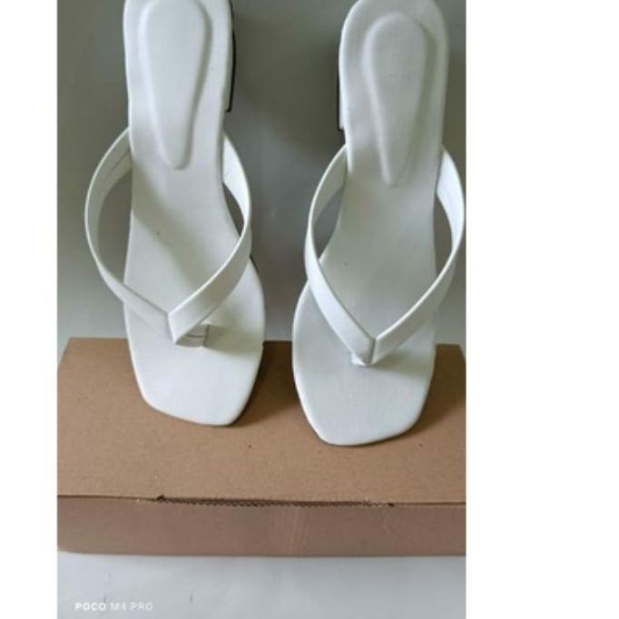 Terbaik✅ sendal wanita  hak 3cm jepit kekinian asya005