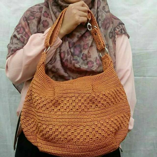 Tas rajut hobo mini