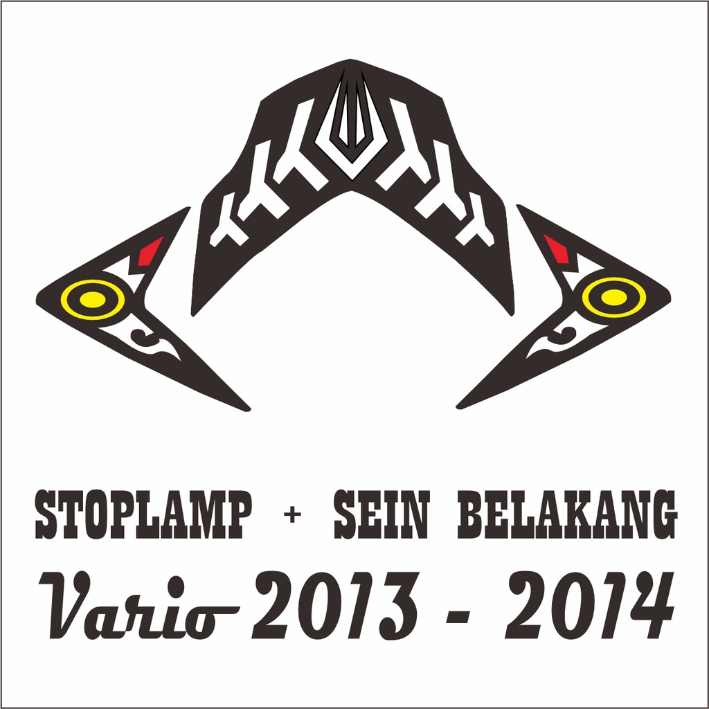 STIKER STICKER LAMPU BELAKANG / STOPLAMP VARIO  125 TH 2013