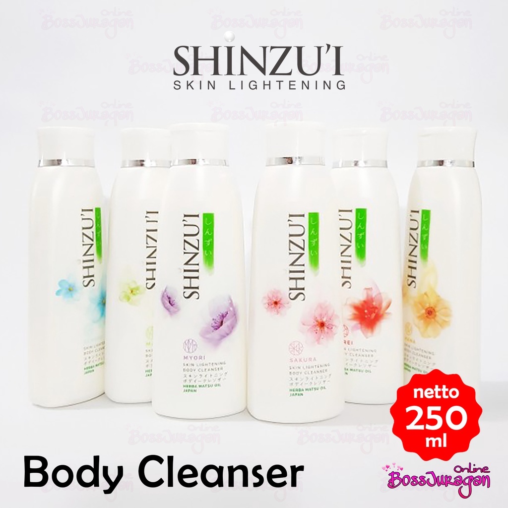 (BOSS) (250ml) SHINZUI Body Cleanser 250ml (Kemasan Botol) - Sabun mandi Cair Shinzui Skin Lightening 250ml