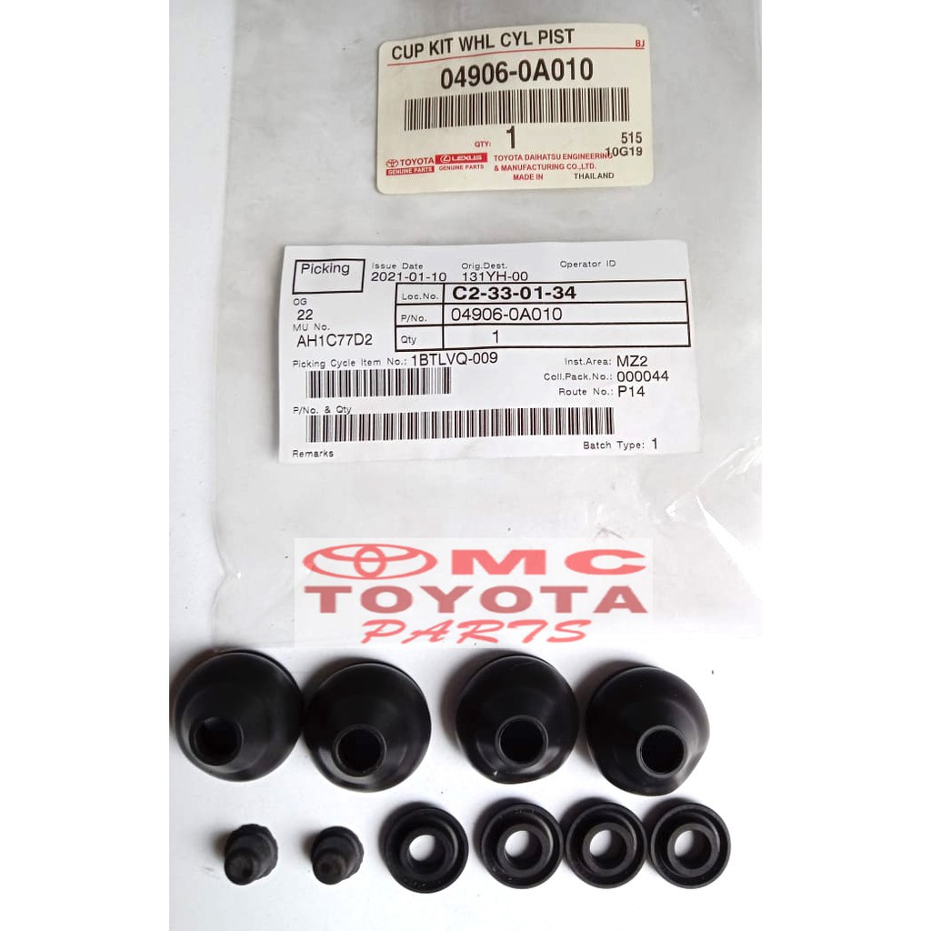 Kit Wheel Cylinder Tutup Master Rem Belakang Soluna Vios 04906-0A010