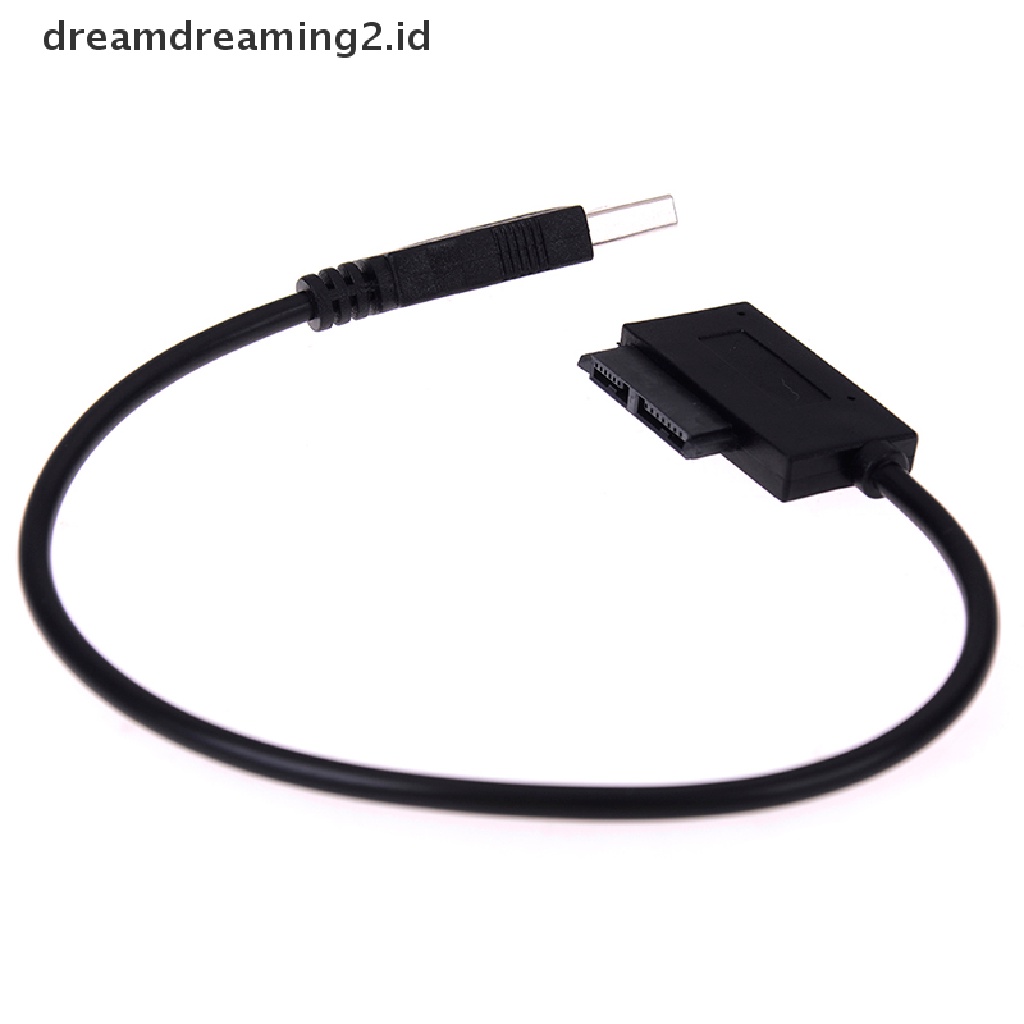 Kabel Adapter Usb To 7 + 6 13pin Slim Sata / Ide Cd Dvd Rom Optical Drive