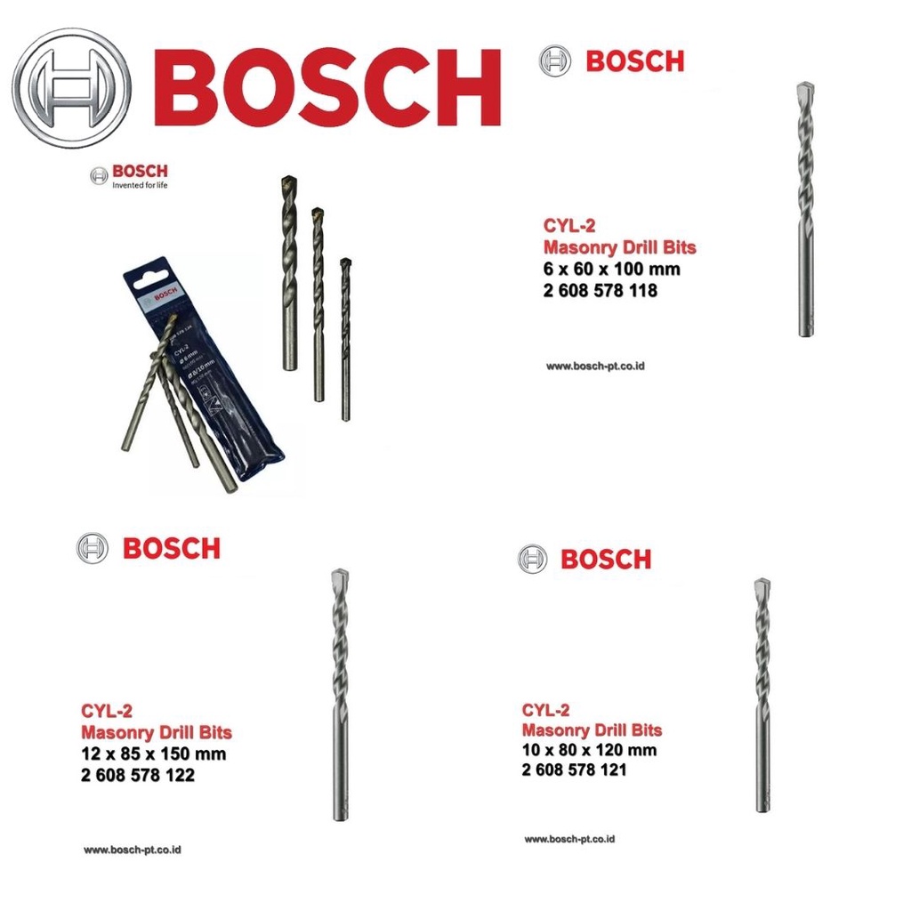 MATA BOR BETON BOSCH CYL-2 5MM - 12MM ORIGINAL!!