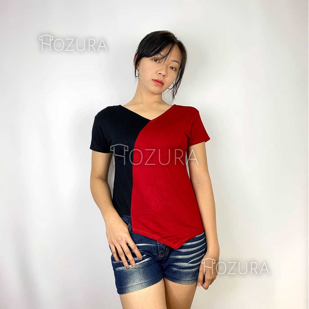 Hozura - Blouse Atasan Wanita Melanie Kombinasi Warna Bolak Balik - Kaos Kombi warna Wrap Top Blouse Kemeja 3  ISTANA MODE JAKARTA Lilac Baju Atasan Wanita Terbaru Blouse Korean Style Blouse Wanita Lengan  Olive Blouse Gfs At Yuraa Lady Crush Blouse