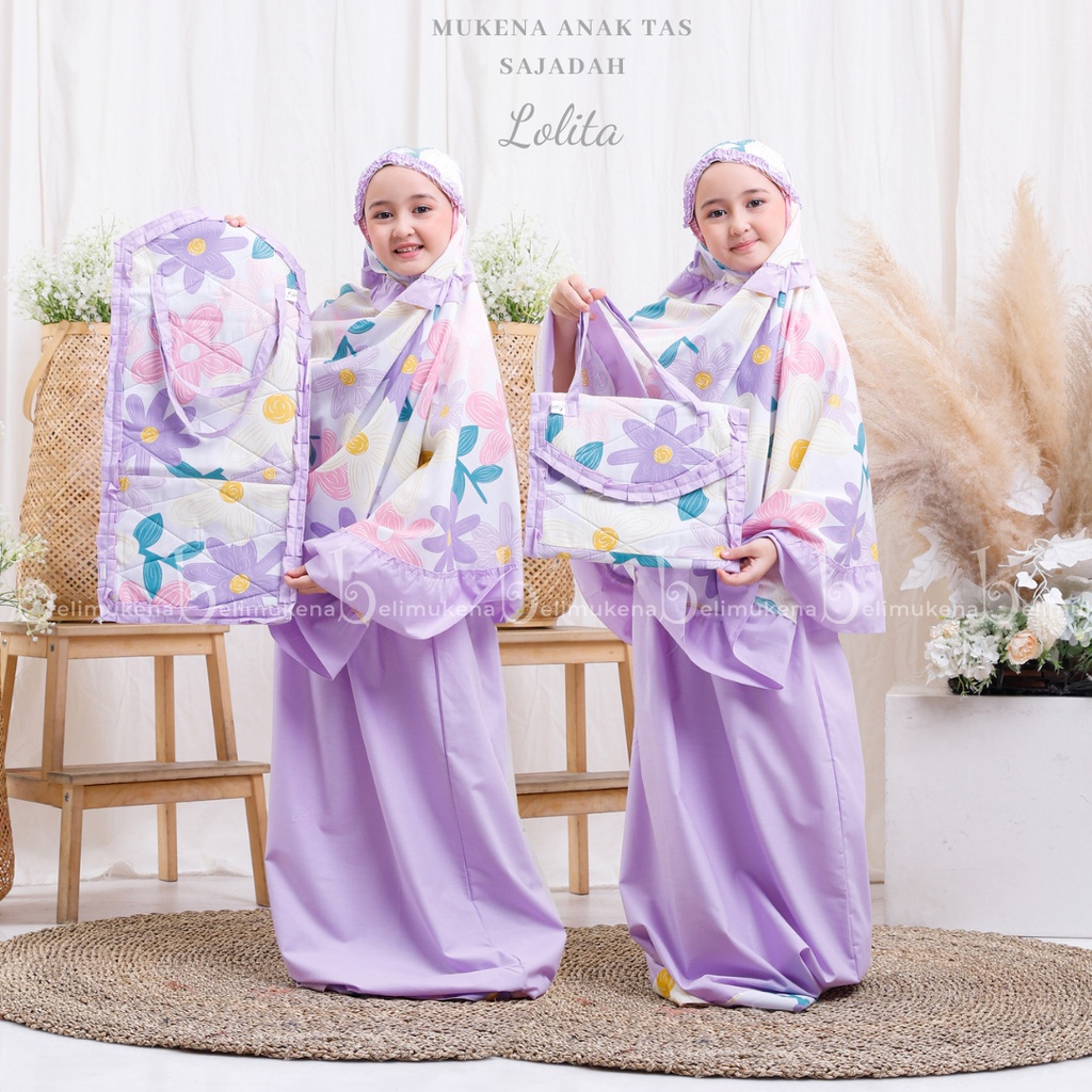 Mukena Anak Katun Lolita ( Tas Sajadah )