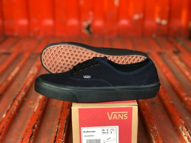 Vans Authentic Navy Sol Black Waffle DT