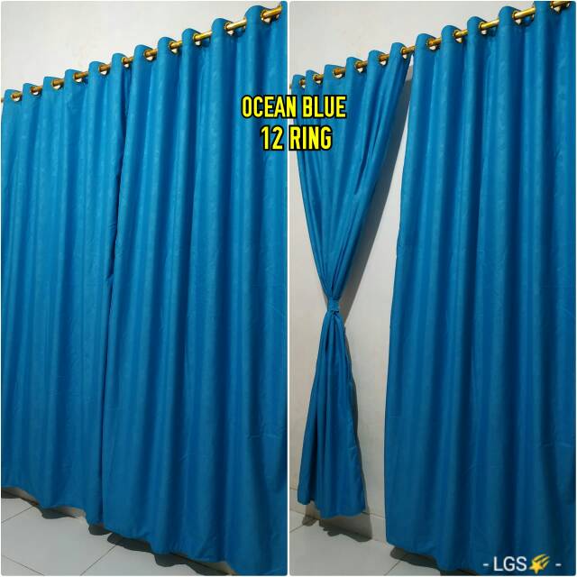 GORDEN PINTU DAN JENDELA KATUN EMBOS SMOKERING 135*220 gorden Ring 12