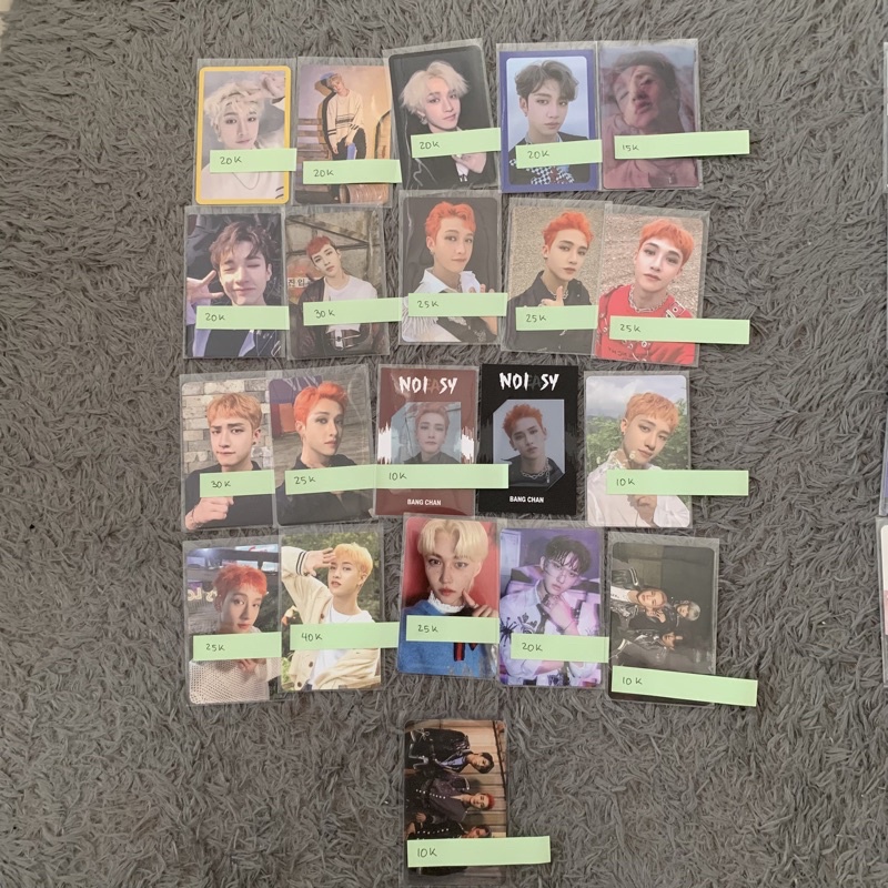 [ OFFICIAL ] Photocard Stray Kids Bang Chan, Hyunjin, Felix, Changbin, Yellow Wood, LEVANTER GODS ME