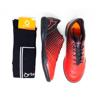 Sepatu Futsal Ortuseight  Utopia IN Red GRATIS KAOS  KAKI  