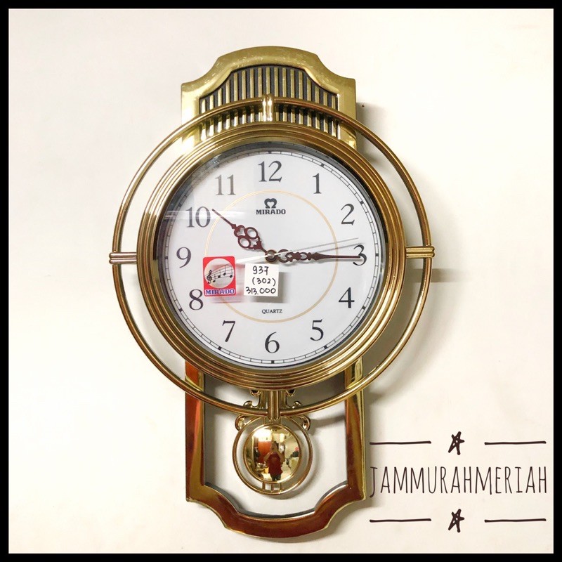 Jam Dinding Bandul Bunyi Mirado 937