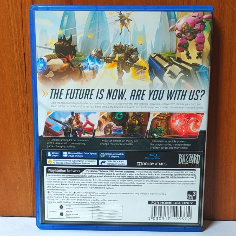 Overwatch PS4 Kaset Over Watch Origins Edition Playstation PS 4 5 CD BD Game Games Overwatchs Origin Editions original asli ori over wath wach kartun animasi petualangan tembak ps4 ps5 robot