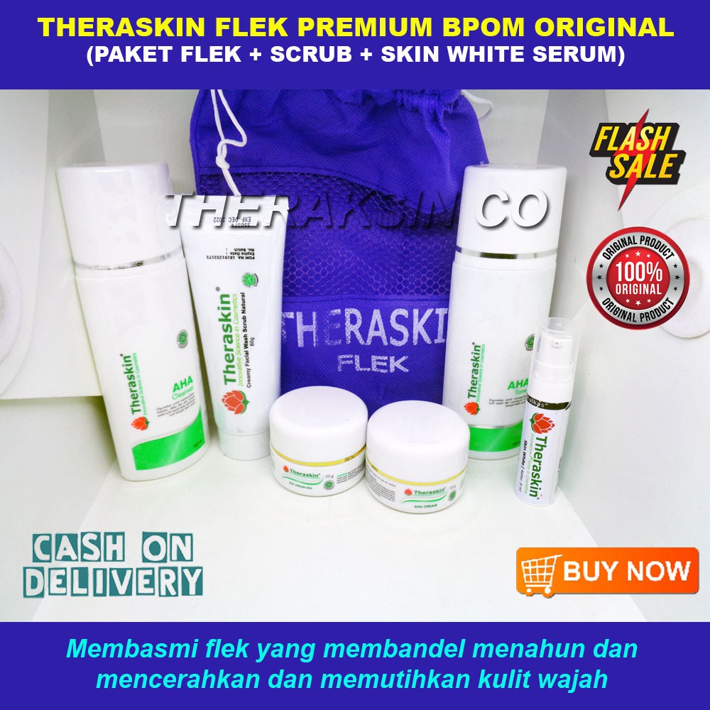 Theraskin Flek Premium BPOM Original Membasmi Flek Yang Membandel Menahun / Theraskin Flek Whitening