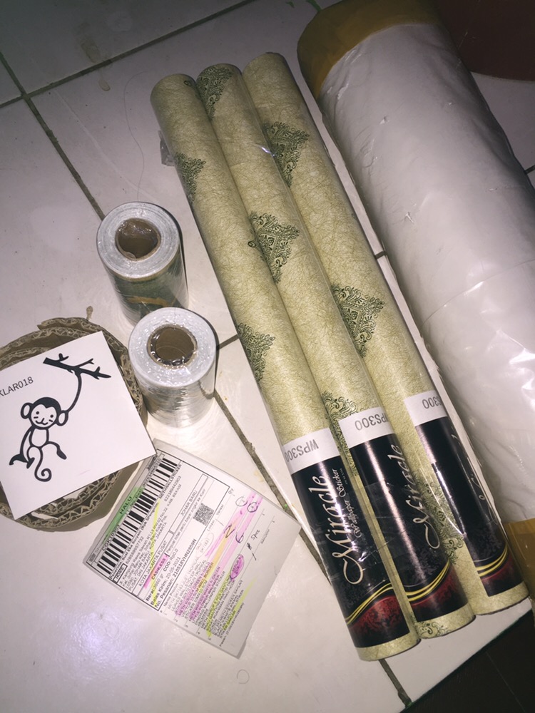 Meth Wbs004 Green N Gold Vector 10,5cm Wall Border Sticker 10mx10.5cm
