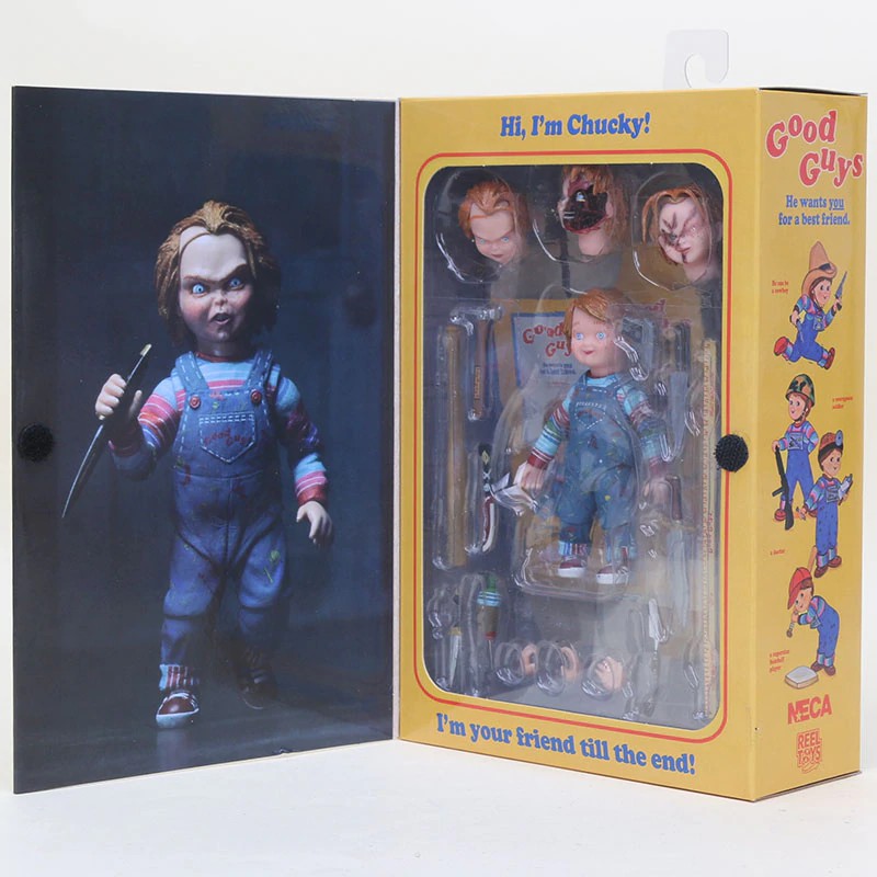 Import 10cm Good Guys CHUCKY Child's Play Scary Bride of Chucky Horror Good Guys PVC Action Figure