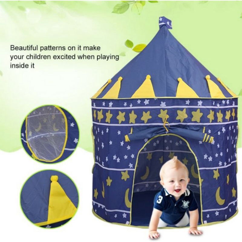 Tenda Bermain Anak Model Castle Kids Portable Tent Material Polyester