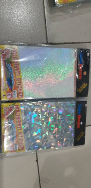 Stiker hologram sisik ikan 3D 1pack