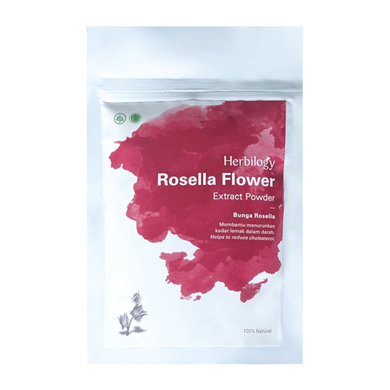 Herbilogy Rosella  Flower Extract Powder 100gr Bubuk 