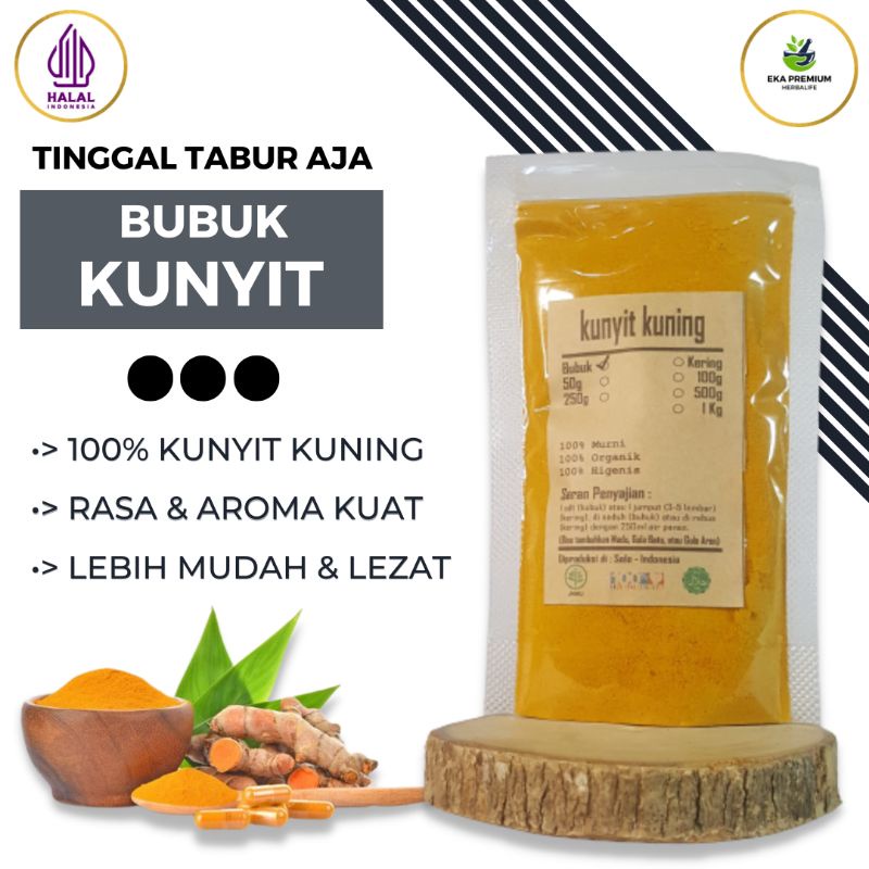 

Serbuk Kunyit Kunir Kuning Bubuk Halus Murni Rempah Rempah Asli Kemasan Kering Lembut Bumbu Dapur Masak Penyedap Rasa Curcuma