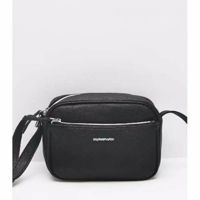 TAS SELEMPANG WANITA SOPHIE MARTIN PARIS KULIT HITAM TRESHALE PROMO