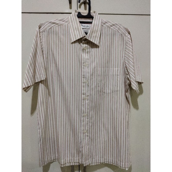 Van Heusen kemeja lengan pendek pria dewasa prelobed