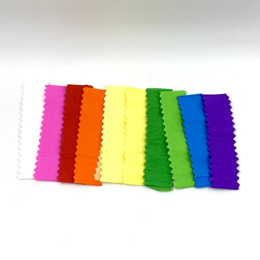 

Kertas Krep Crape Crepe Dekorasi Hiasan Warna Warni Potongan