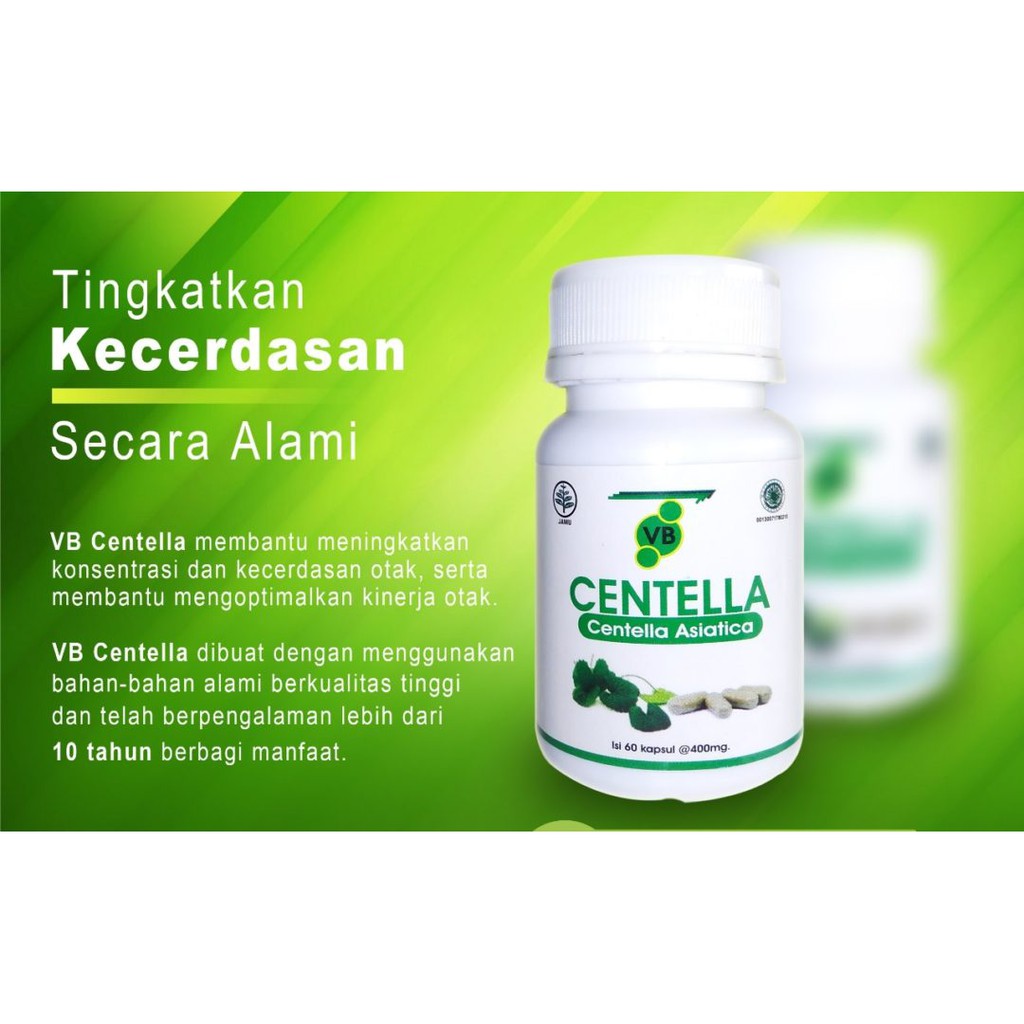 Vitabrain VB Centella Asiatica Suplemen Vitamin Otak Anak dan Dewasa Original BPOM