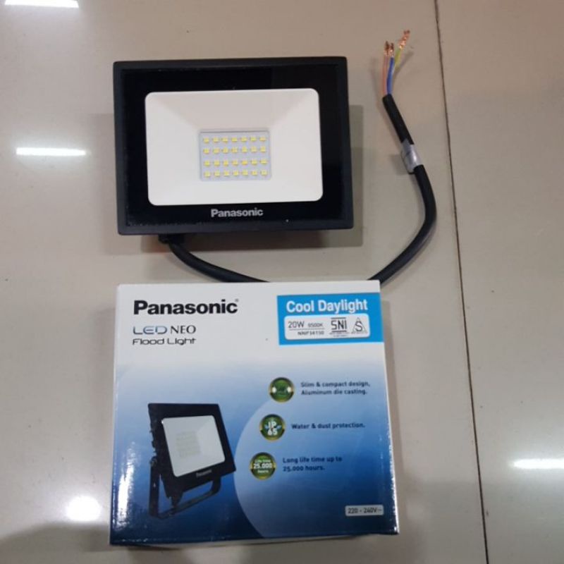 Panasonic Neo flood light/Kap Sorot Led 10W, 20W (putih/kuning) 220V IP65