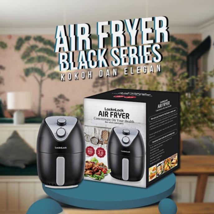 Lock n Lock Air Fryer 2 L black / goreng tanpa minyak