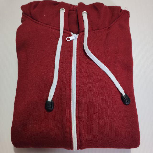 JAKET POLOS ROYAL HOODIE ZIPPER SIZE M-XXL FOTO KE 1 (PRIA & WANITA)-MAROON