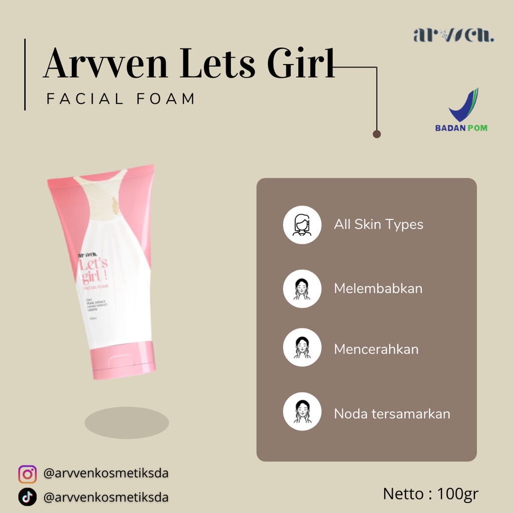 Arvven Lets Girl Facial Foam
