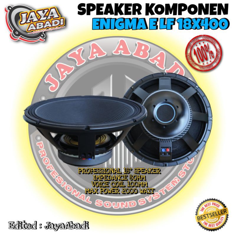 SPEAKER KOMPONEN 18 INCH ENIGMA 18X400 ORIGINAL