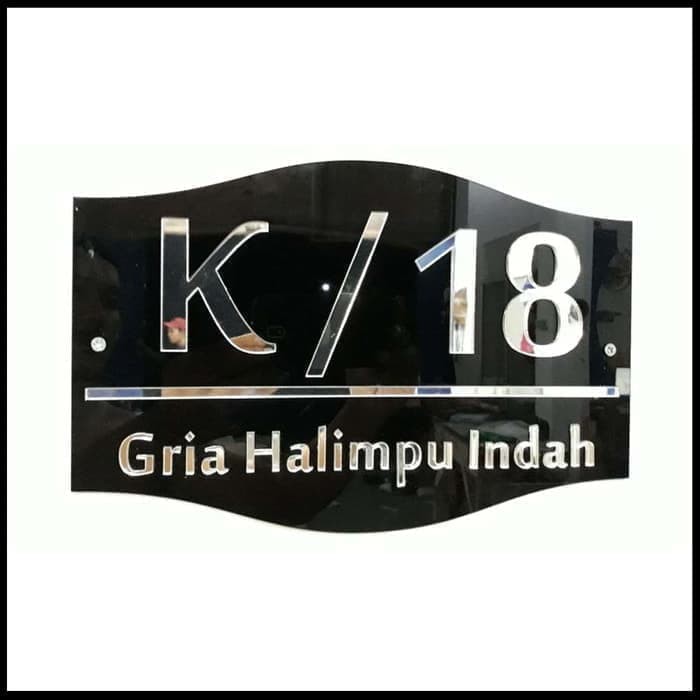 

EKSKLUSIF Nomor / Nomer Rumah Akrilik / Acrylic Huruf Timbul - ec201