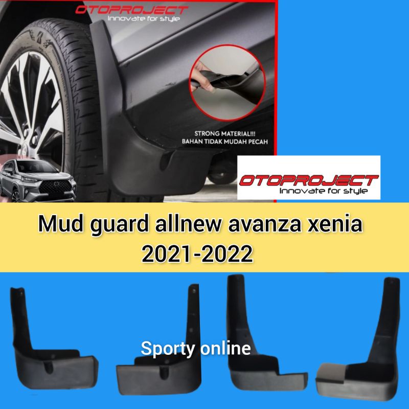 mud guard allnew avanza dan xenia 2021-2022 otoproject