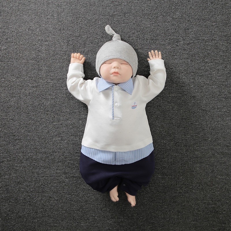 JUMPER BAYI LENGAN PANJANG 0-2TAHUN / BAJU BAYI / BAJU ANAK LAKILAKI / TUXEDO BAYI BA-861