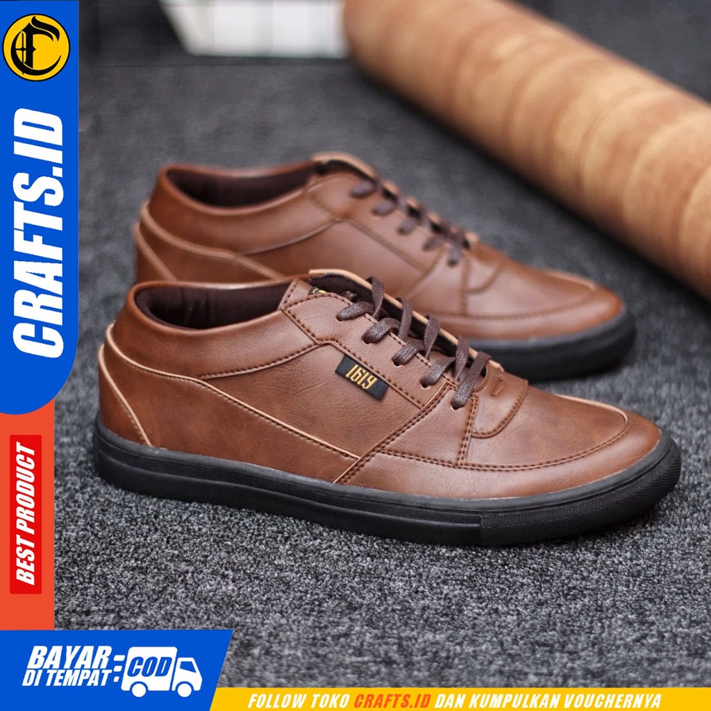 CRAFTS Beris - Sepatu Pantofel Pria Formal