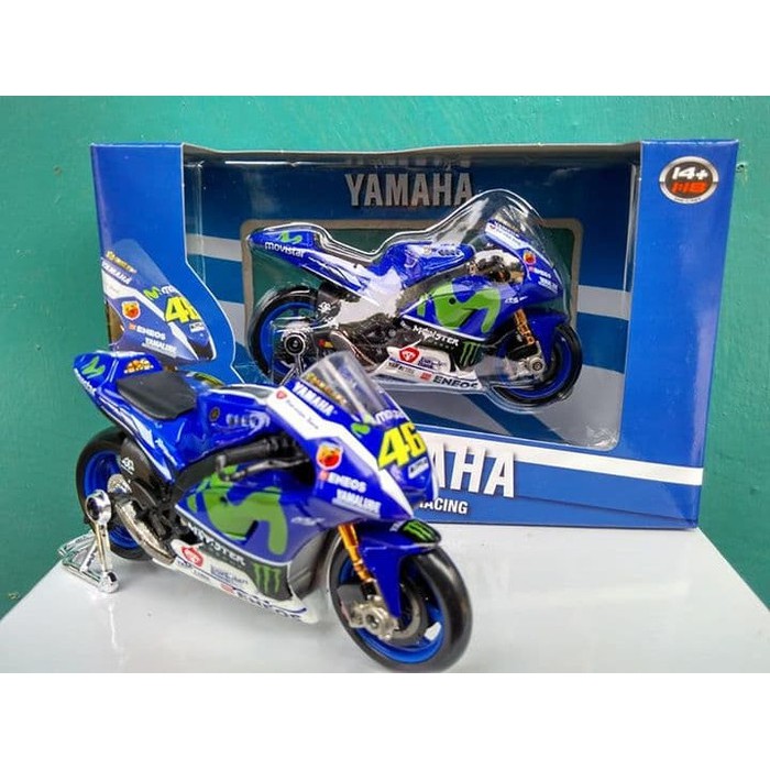 SUPER MURAH - DIECAST MOTOGP VALENTINO ROSSI 2016 MINIATUR MOTOR ORIGINAL BOX MAISTO