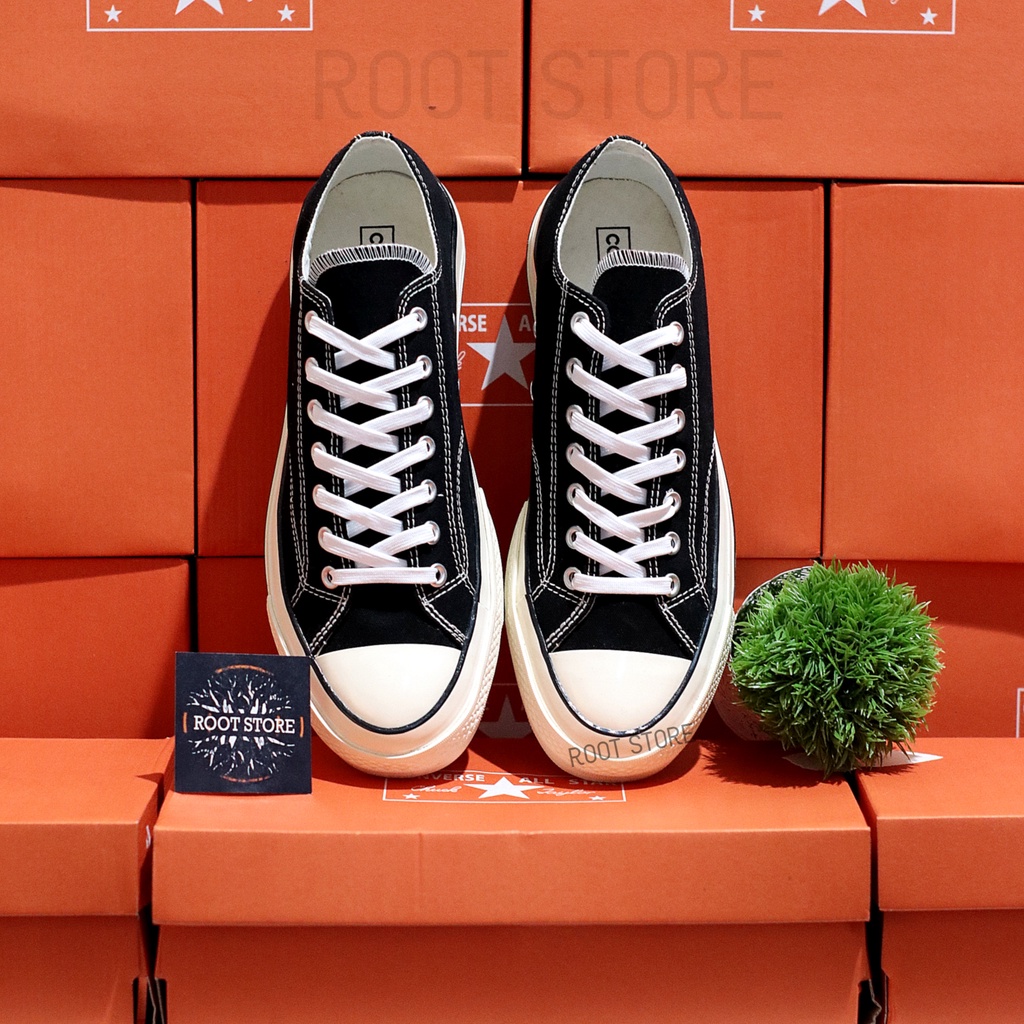 100% BNIB Sepatu Converse 70s Low Ox Black White - 1:1 Original