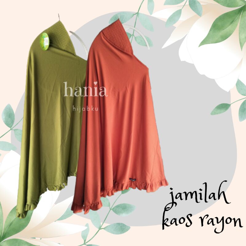 jilbab jamilah tanggung ready orange