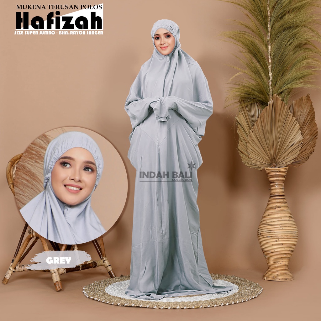 Mukena Bali Terusan (Abaya) Polos Super jumbo