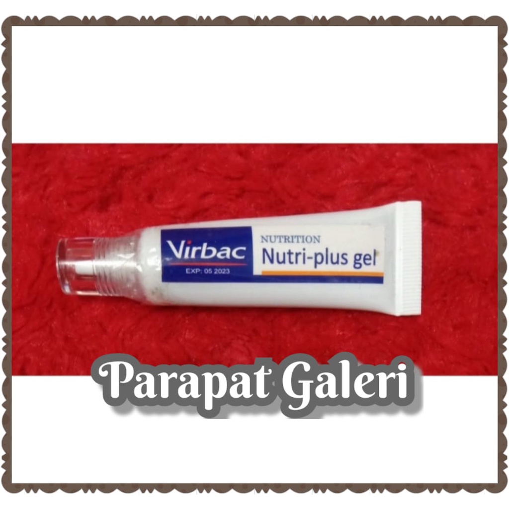 NUTRI PLUS GEL 15gr Virbac Vitamin Untuk Kucing Anjing Nutriplus Gell Ori Original Asli