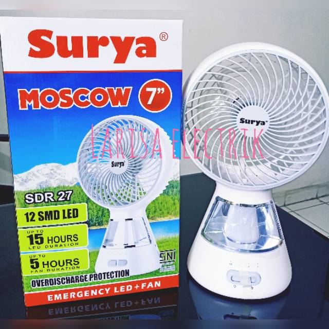 Kipas Angin Emergency Surya Moscow AR 138 7&quot;