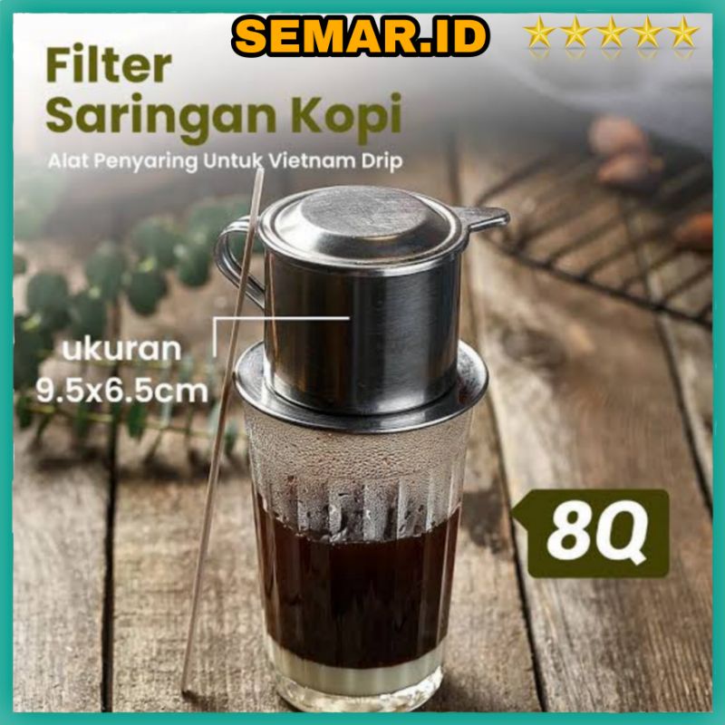 Vietnam Drip Filter Penyaring Kopi Vietnam Drip Saringan Longcam Filter Pot Dripper Coffee 100ml