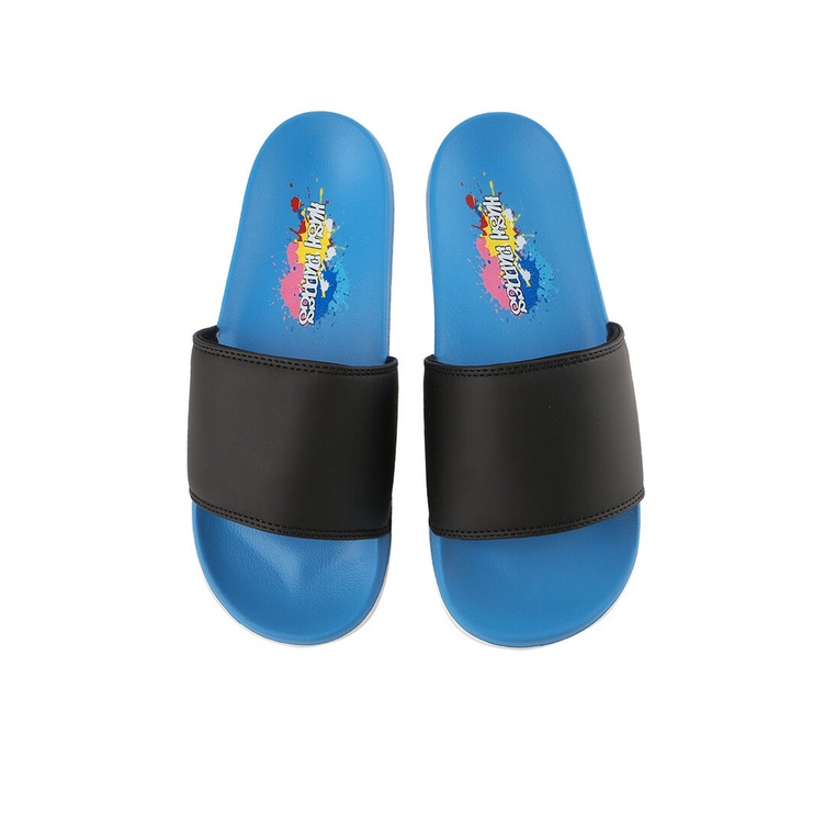 SANDAL SLIDE HUSH PUPPIES PRIA ORIGINAL CASUAL BRANDED BIRU HM22