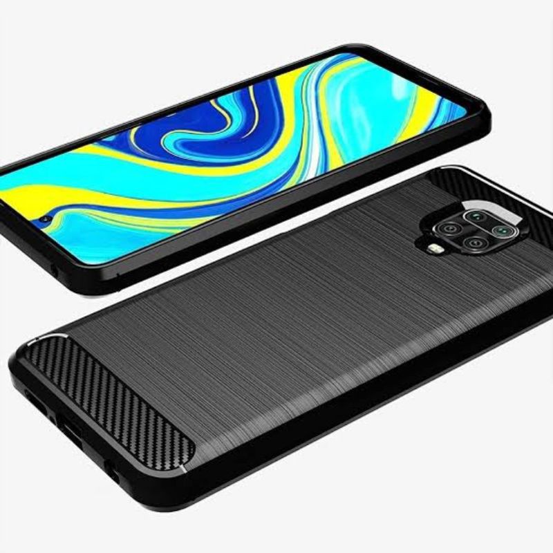 Case Ipaky Carbon Fiber Xiaomi Redmi note 9/note 9pro/redmi 9/Redmi 9c/ Poco m3 Black Series