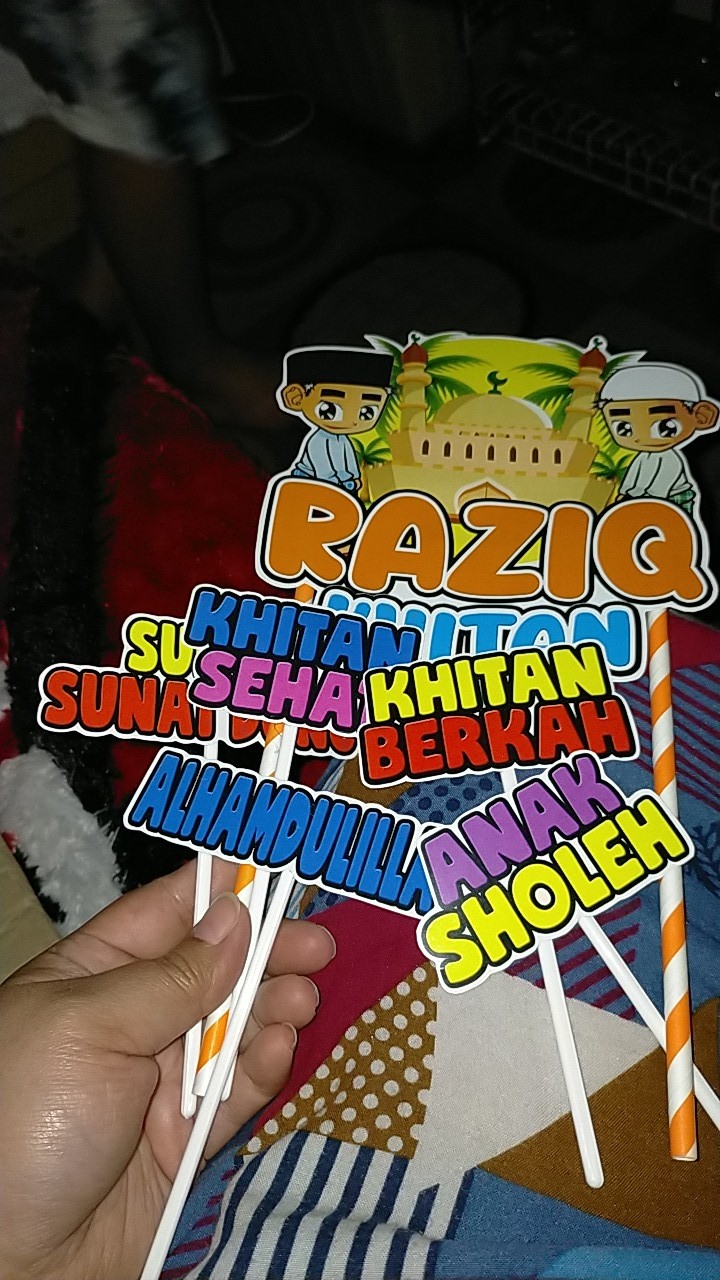 Topper Cake Event Khitan / Sunat