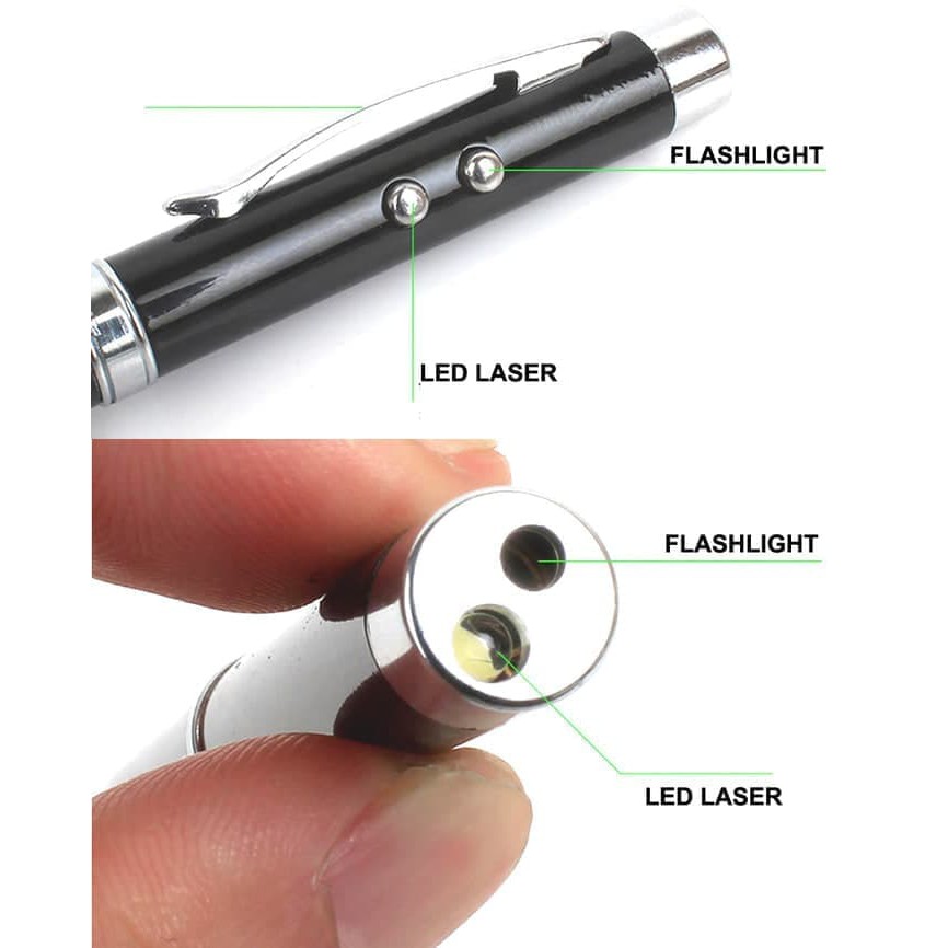 

PROMO 3 in 1 Pulpen Laser Pointer - Pena LED - Bolpen Presentasi
