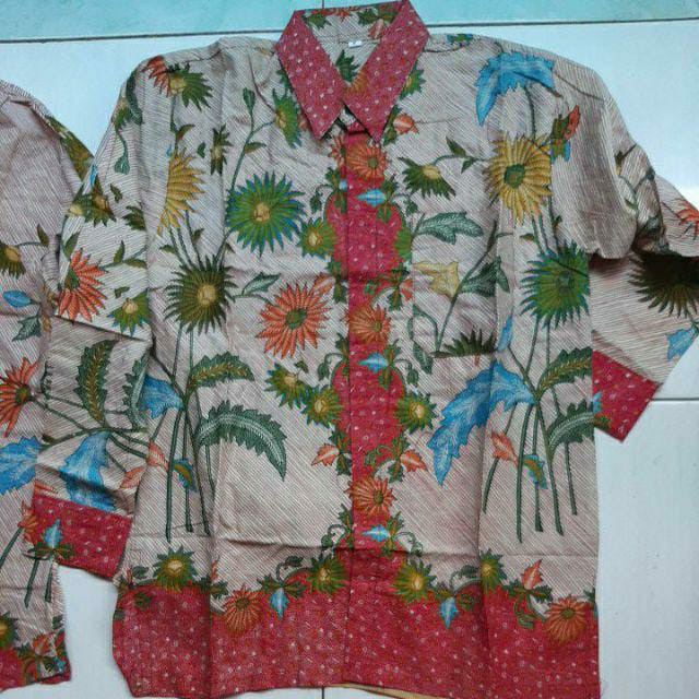 Batik Couple Keluarga Sania Ruffle Ori Ndoro Jowi Dnt Motif