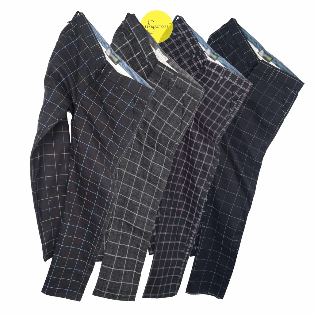 CELANA TARTAN PRIA COWOK MOTIF KOTAK BAHAN STRETCH NGARET CELANA TARTAN PRIA COWOK MOTIF KOTAK BAHAN STRETCH NGARET