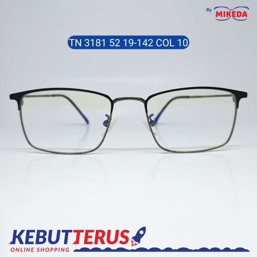 Mikeda-FRAME KACAMATA TN 3181 52 19-142 C10 + LENSA(MINUS/CYLINDER)