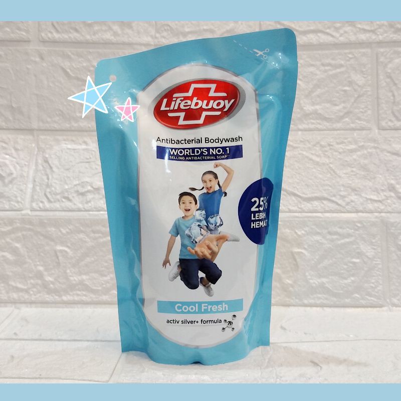 Sabun mandi cair Lifebuoy refil 450ml / 400 ml Cool